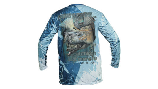 MFA Blue Multicolor "Fishing Is Fun" Rex Hoyt Signature Edition