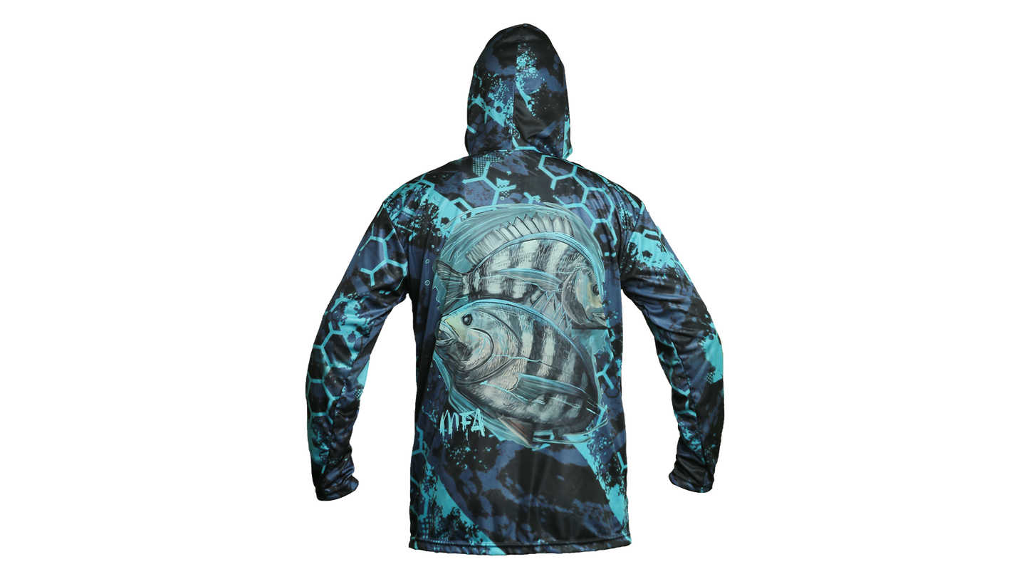MFA Blue Black Multicolor SheepHead