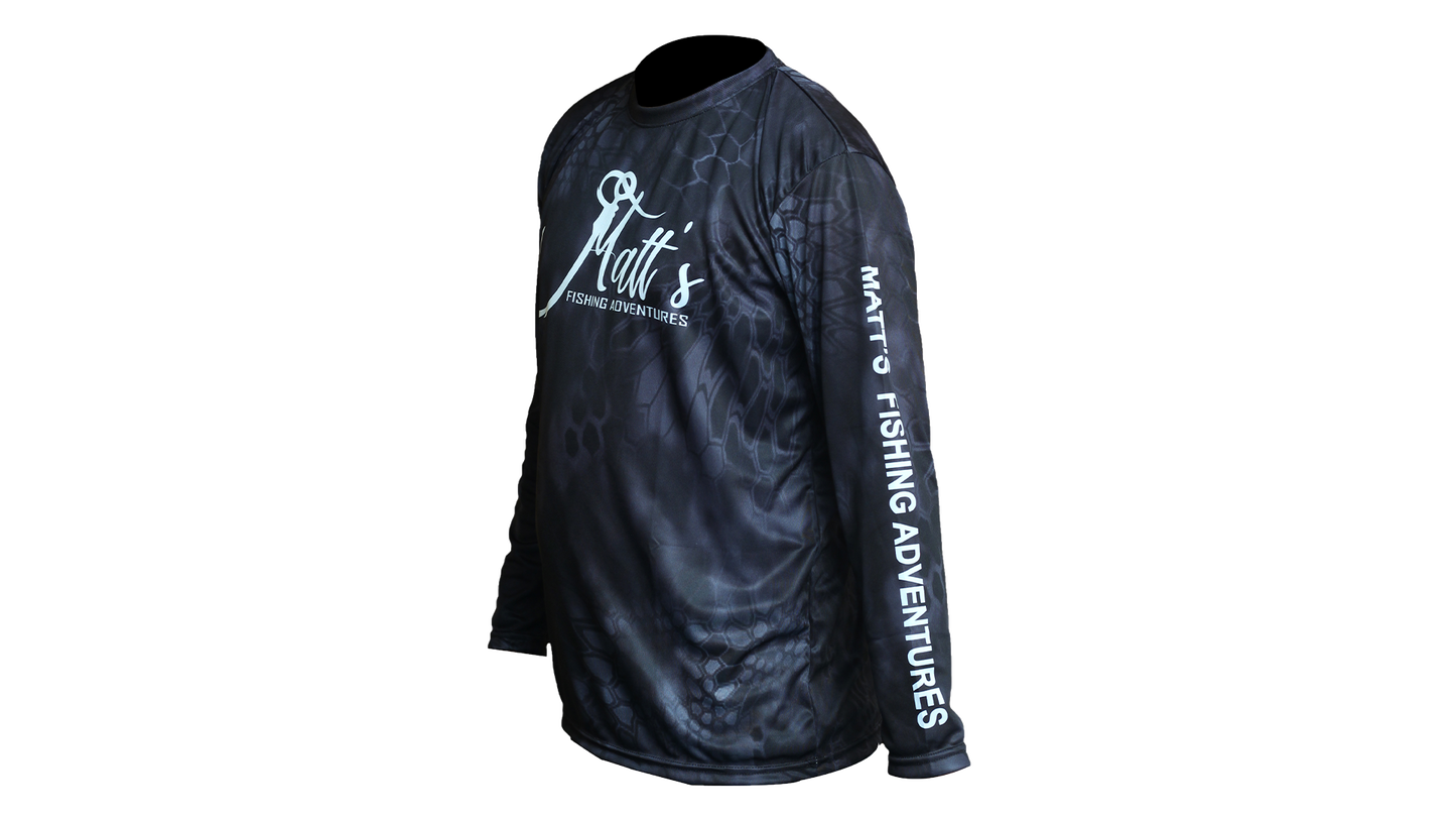 Matt's Fishing Adventures long sleeve Dri-Fit Black Kryptek Women's Redfish