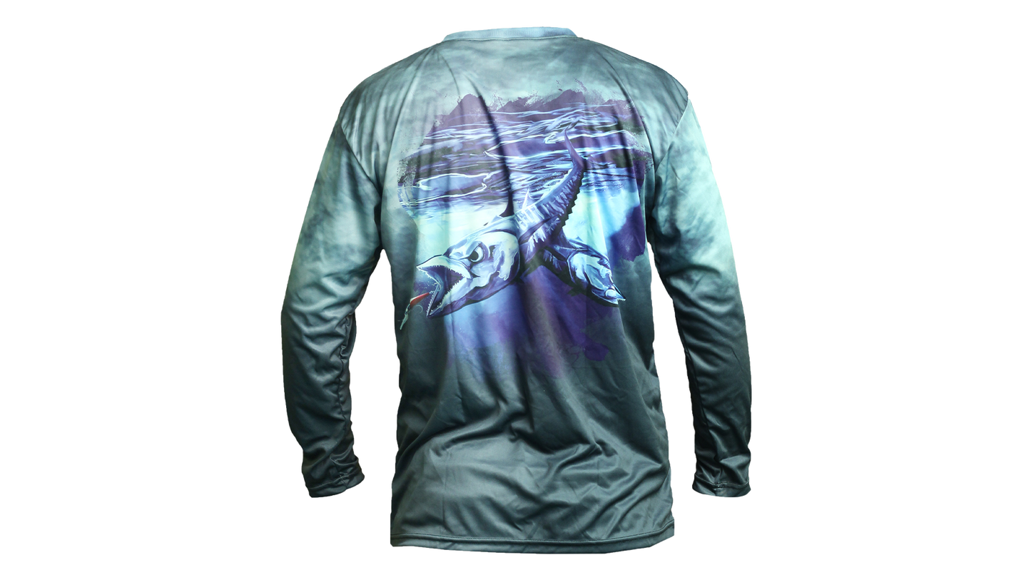 Matt's Fishing Adventures long sleeve Dri-Fit Faded King Mackerel