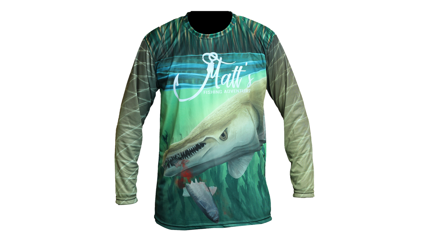 Matt's Fishing Adventures long sleeve Dri-Fit Realistic Gar