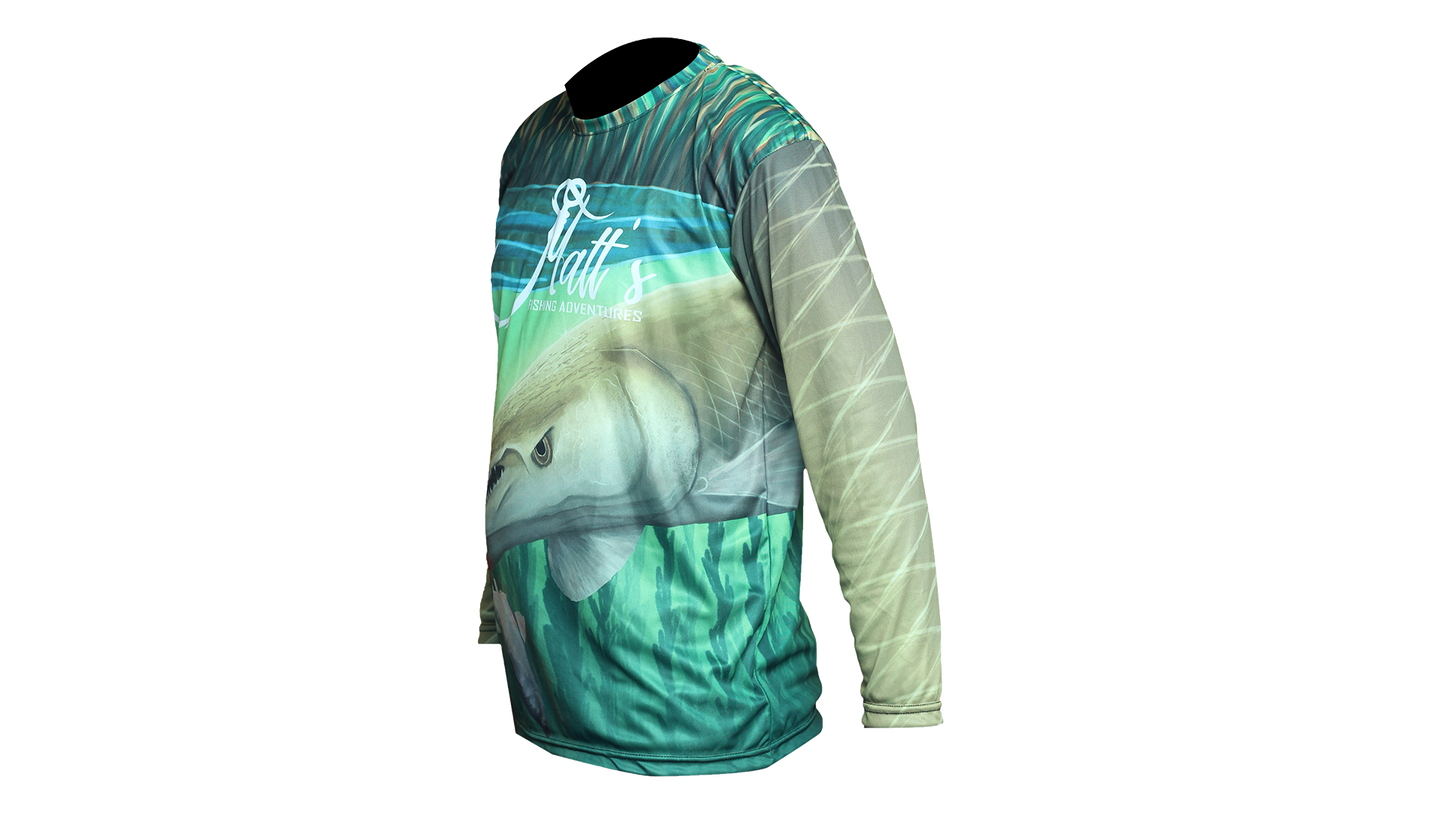 Matt's Fishing Adventures long sleeve Dri-Fit Realistic Gar