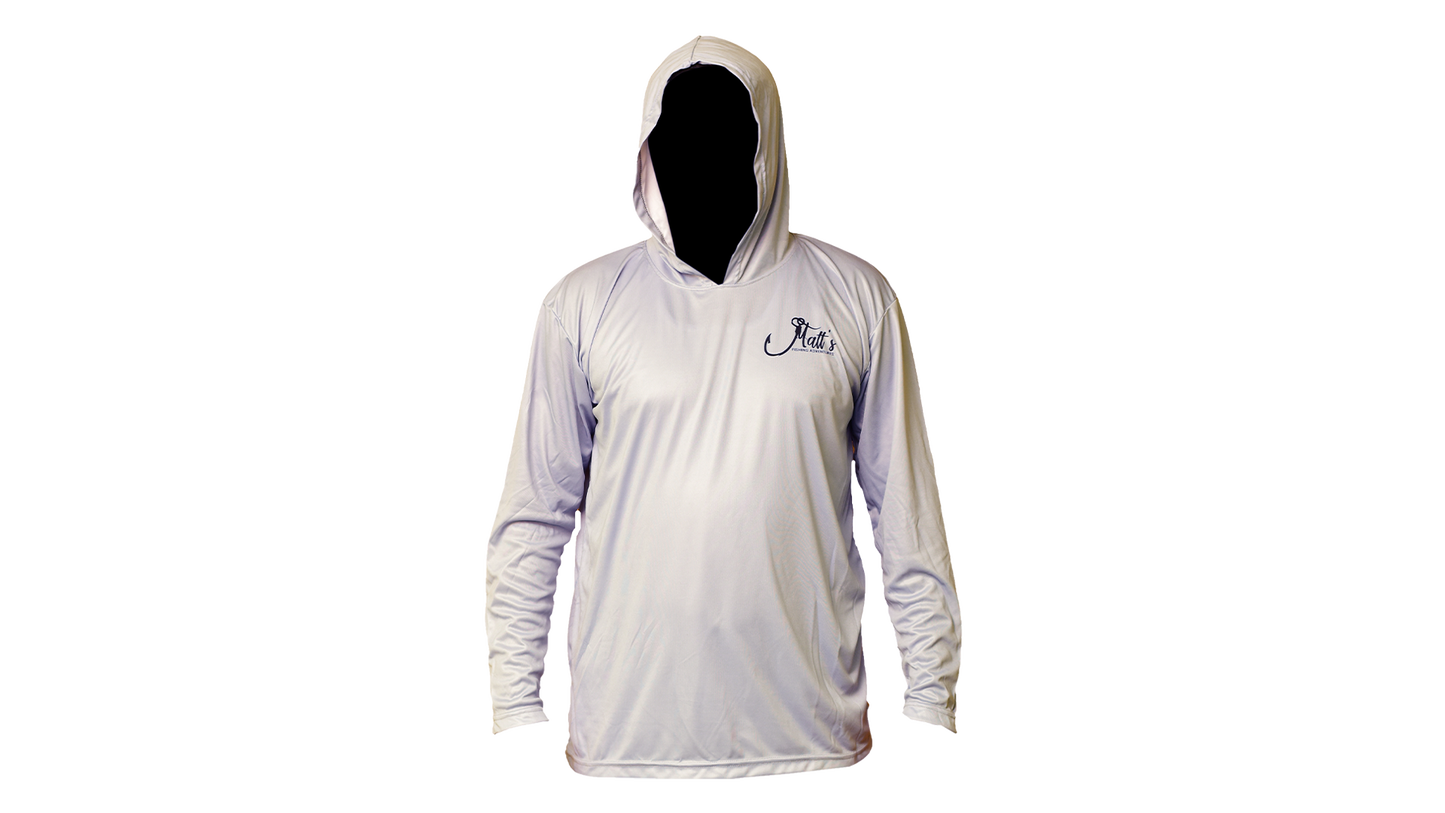 Matt's Fishing Adventures Dri-Fit Hoodie Grey Marlin