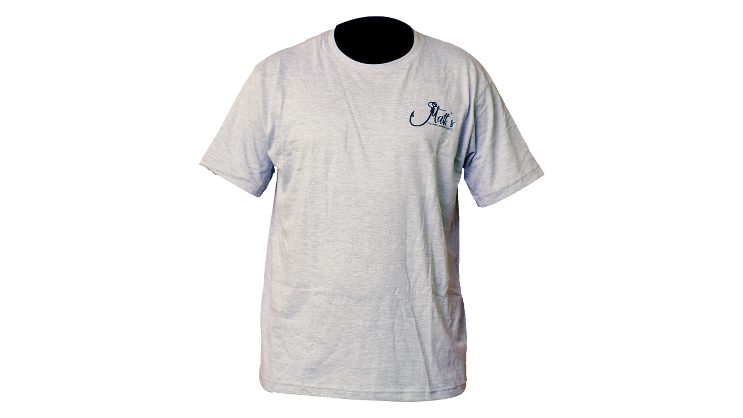 Matt's Fishing Adventures Cotton T-Shirt Grey Trout