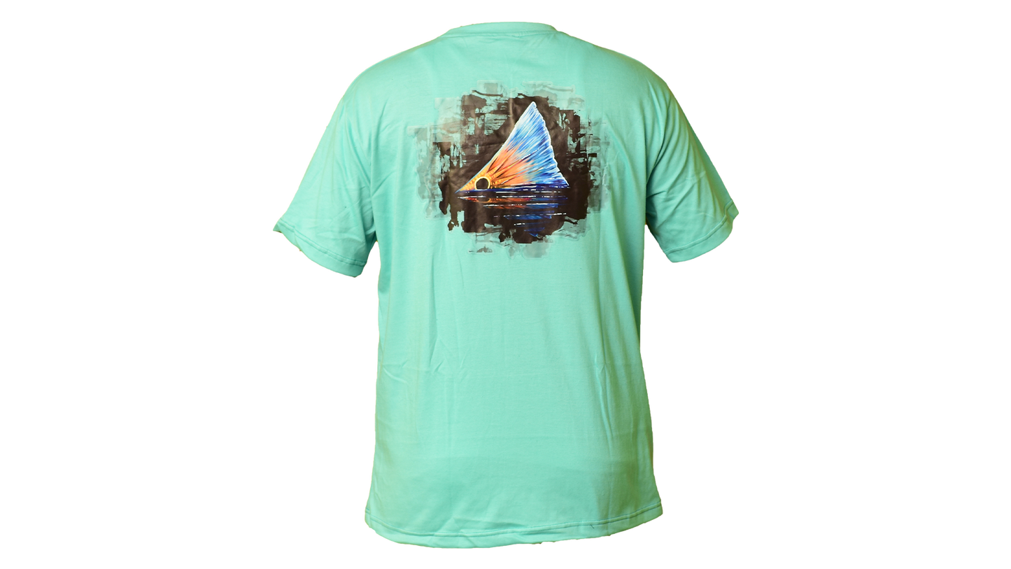 Matt's Fishing Adventures Cotton T-Shirt Mint Redfish Tail