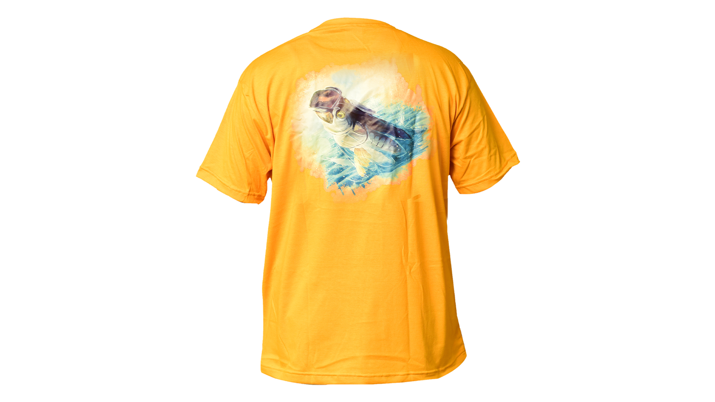 Matt's Fishing Adventures Cotton T-Shirt Yellow Tarpon