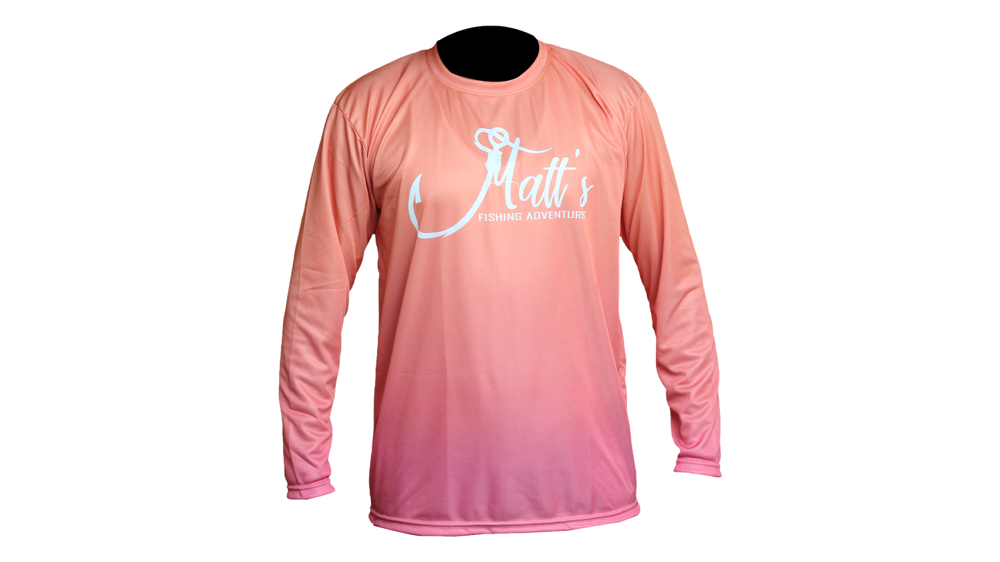 Matt's Fishing Adventures long sleeve Dri-Fit Sunset Trout