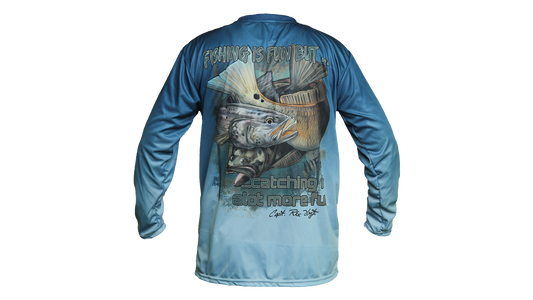 MFA Blue Fade "Fishing Is Fun" Rex Hoyt Signature Edition