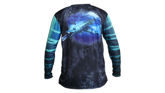 Matt's Fishing Adventures long sleeve Dri-Fit Black Kryptek Wahoo