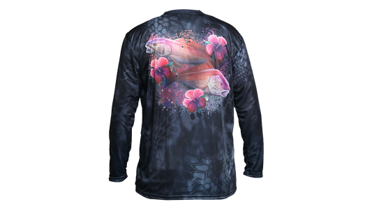 Matt's Fishing Adventures long sleeve Dri-Fit Black Kryptek Women's Redfish