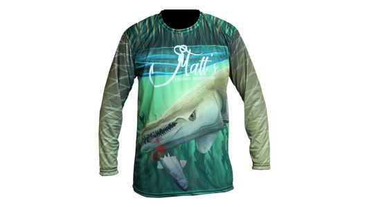 Matt's Fishing Adventures long sleeve Dri-Fit Realistic Gar