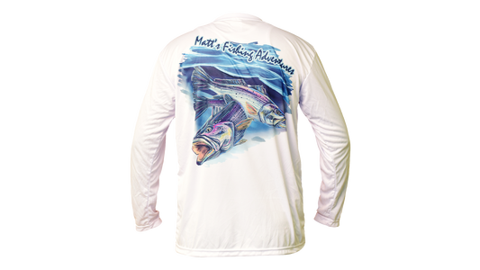 Matt's Fishing Adventures long sleeve Dri-Fit White MFA Trout