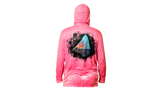Matt's Fishing Adventures Dri-Fit Hoodie Pink Kryptek Women's Redfish Tail
