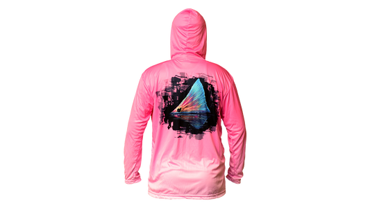 Matt's Fishing Adventures Dri-Fit Hoodie Pink Women's Redfish Tail
