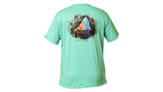 Matt's Fishing Adventures Cotton T-Shirt Mint Redfish Tail