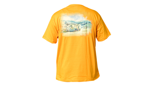Matt's Fishing Adventures Cotton T-Shirt Yellow Snook
