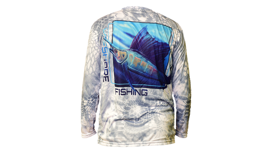 Matt's Fishing Adventures long sleeve Dri-Fit White Kryptek Sailfish